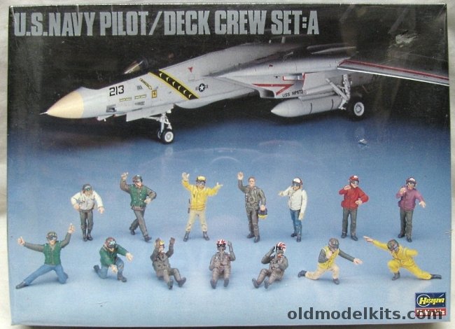 Hasegawa 1/48 US Navy Pilot And Flight Deck Crew Set A, X48-6 plastic model kit